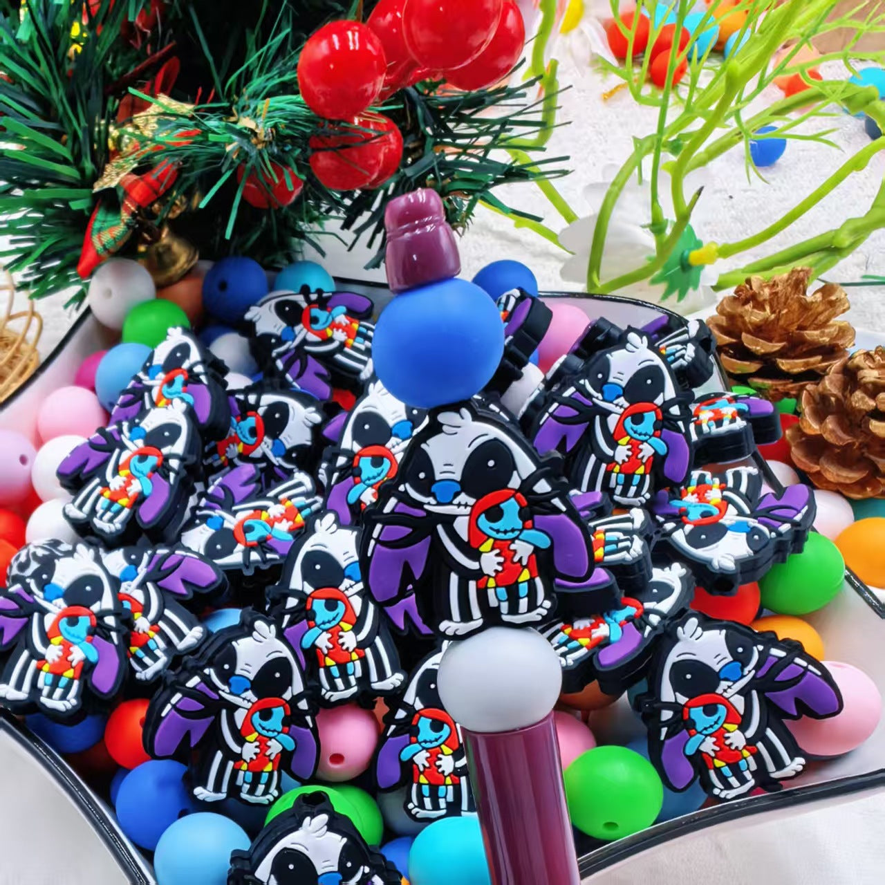 Wholesale Halloween Cartoon Beads DIY Silicone 2D Beads